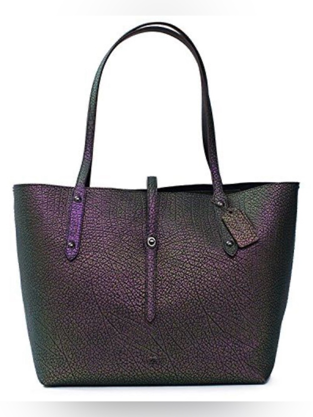 RARE Coach Hologram Market tote Iridescent Holographic Mermaid Oil slick tote